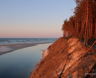 Widok na ujście Piaśnicy w Dębkach &ndash; naturalny pomnik piękna